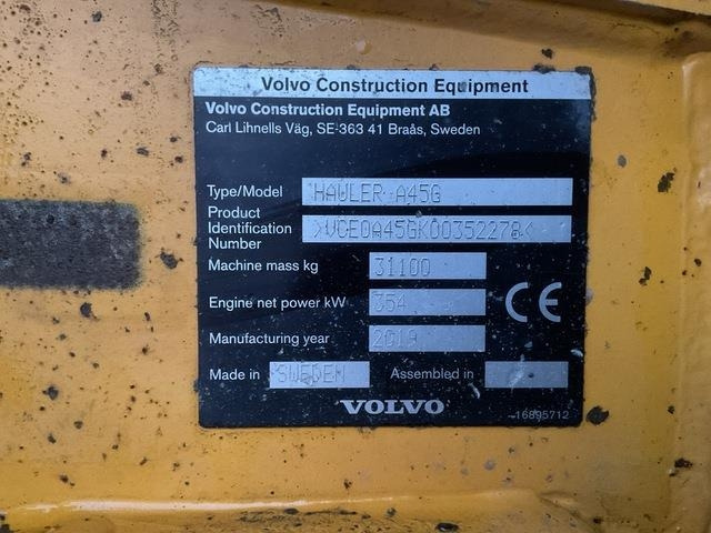 Volvo A45G - Knickgelenkter Dumper: das Bild 5 Volvo A45G - Knickgelenkter Dumper: das Bild 5