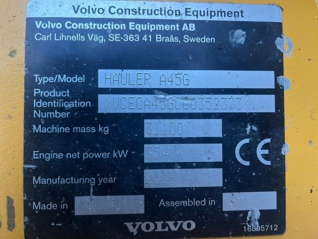 Volvo A45G - Knickgelenkter Dumper: das Bild 5 Volvo A45G - Knickgelenkter Dumper: das Bild 5