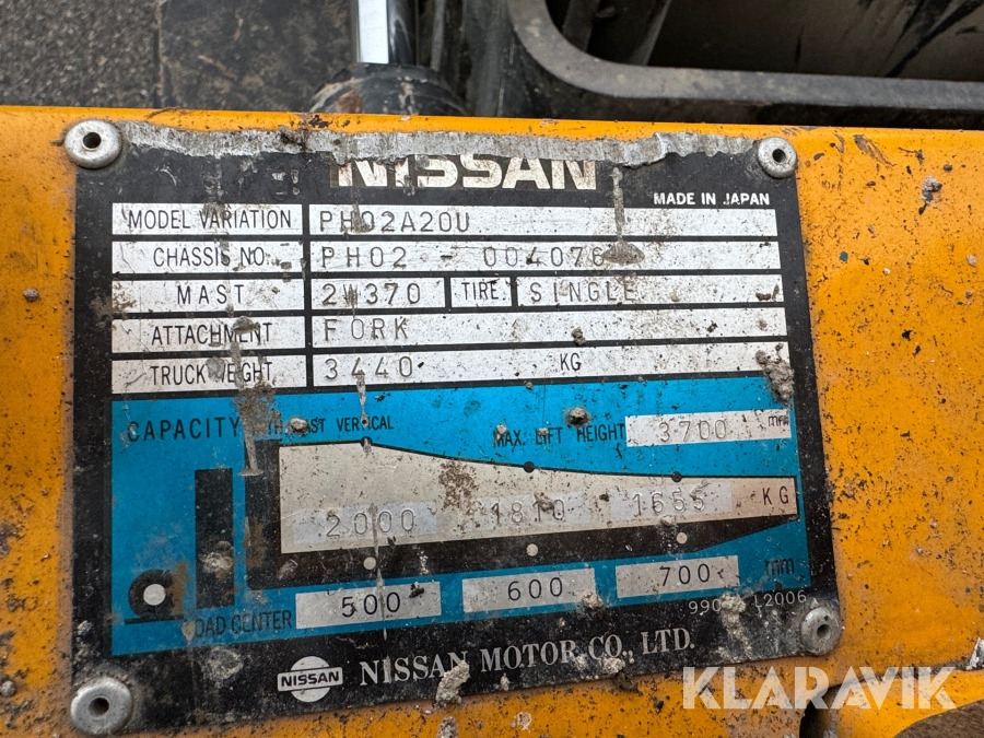 Nissan PH 02A20U - Flurförderzeug: das Bild 5 Nissan PH 02A20U - Flurförderzeug: das Bild 5
