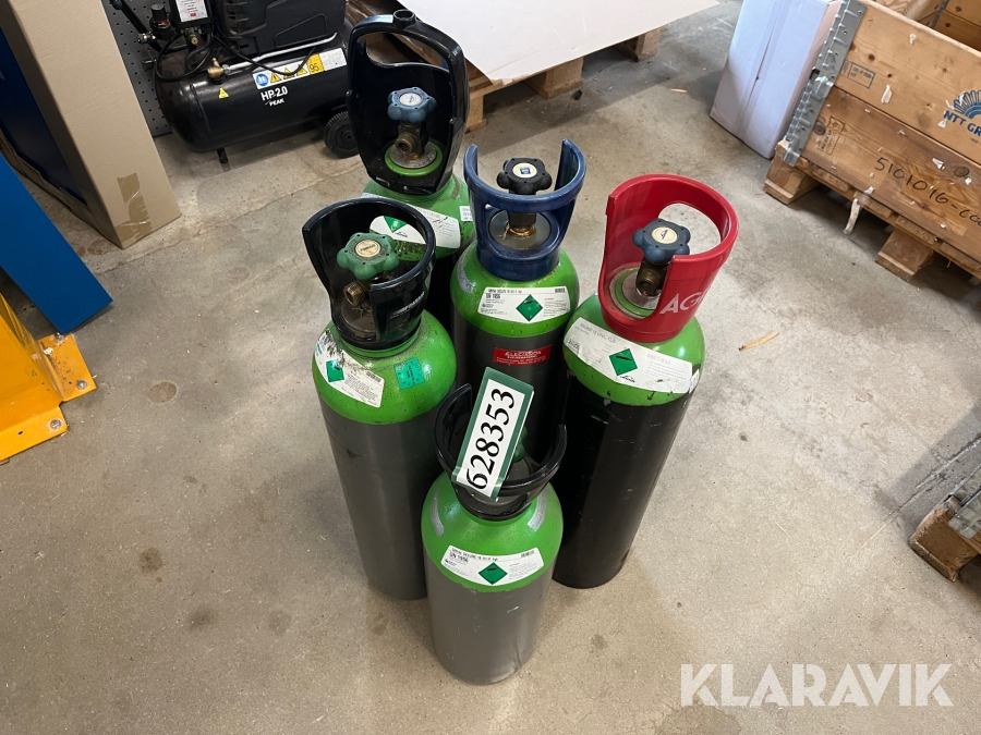 Baugeräte Gasflasker Argon mix med 18% Co2 - 5 styk - tomme: das Bild 1