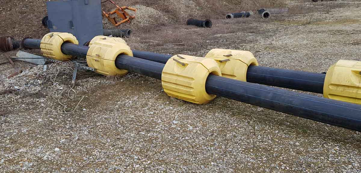 Pipes for dredgers / Rohrleitungen für Schwimmbagger - Baugeräte: das Bild 2 Pipes for dredgers / Rohrleitungen für Schwimmbagger - Baugeräte: das Bild 2