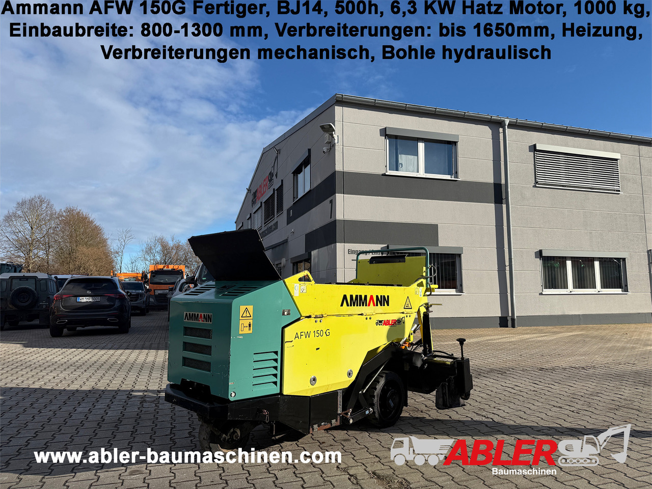 Ammann AFW 150G Gehwegfertiger - Bagger: das Bild 1 Ammann AFW 150G Gehwegfertiger - Bagger: das Bild 1