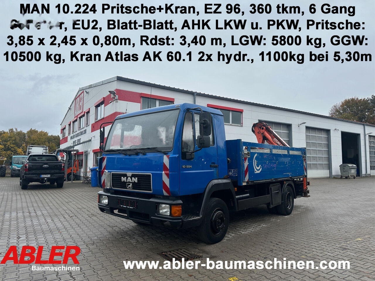 Pritsche LKW, Autokran MAN L2000 10.224: das Bild 1