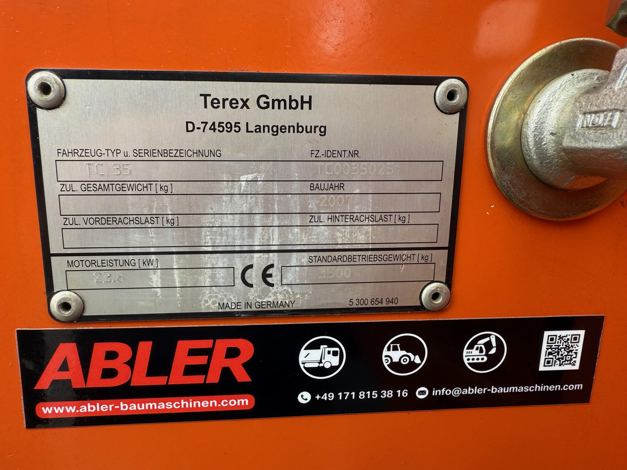 Bagger Terex TC35 Minibagger SW Alle Leitungen: das Bild 8