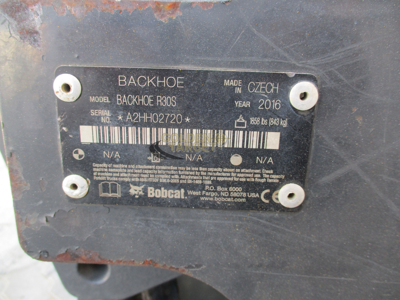 BOBCAT Skid Steer R30S Backhoe Attachment - Ladeschaufel für Kompaktlader: das Bild 5 BOBCAT Skid Steer R30S Backhoe Attachment - Ladeschaufel für Kompaktlader: das Bild 5