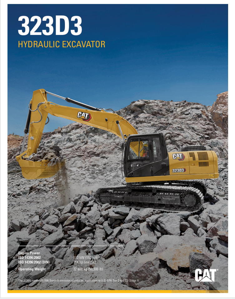 CATERPILLAR 323D3 Hydraulic Excavator - Kettenbagger: das Bild 2 CATERPILLAR 323D3 Hydraulic Excavator - Kettenbagger: das Bild 2