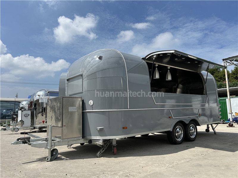 Burger Food Truck Grey Airstream Food Trailer=,Coffee Trailer - Verkaufsanhänger: das Bild 4 Burger Food Truck Grey Airstream Food Trailer=,Coffee Trailer - Verkaufsanhänger: das Bild 4