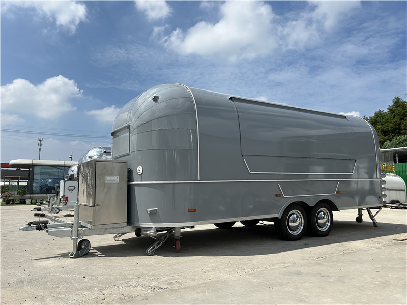Burger Food Truck Grey Airstream Food Trailer=,Coffee Trailer - Verkaufsanhänger: das Bild 1 Burger Food Truck Grey Airstream Food Trailer=,Coffee Trailer - Verkaufsanhänger: das Bild 1