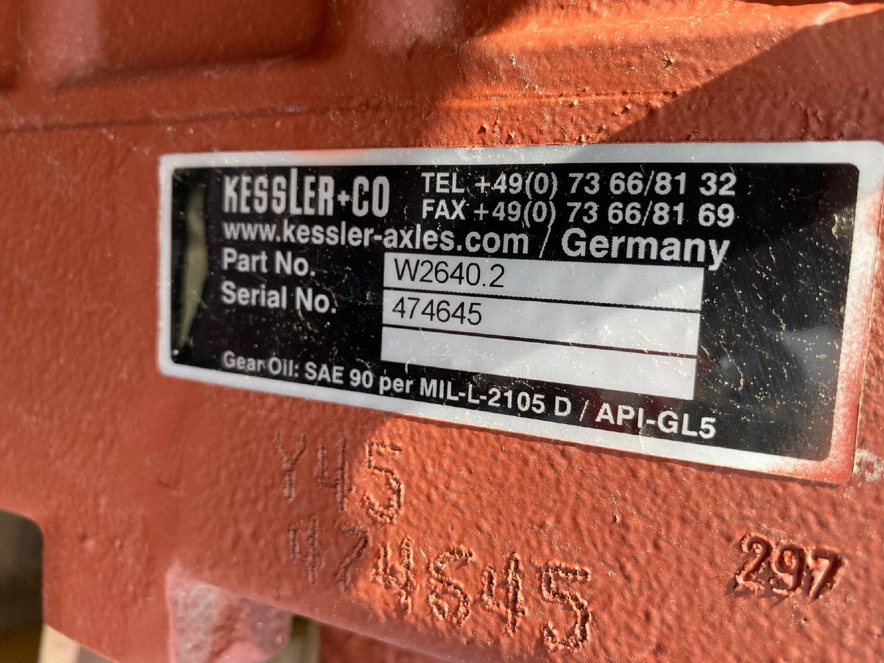 Kessler W 2640.2 - Transmission für Baumaschine: das Bild 2 Kessler W 2640.2 - Transmission für Baumaschine: das Bild 2