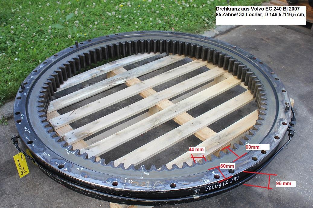 Drehkranz für Baumaschine Volvo EC 240 B NLC: das Bild 10