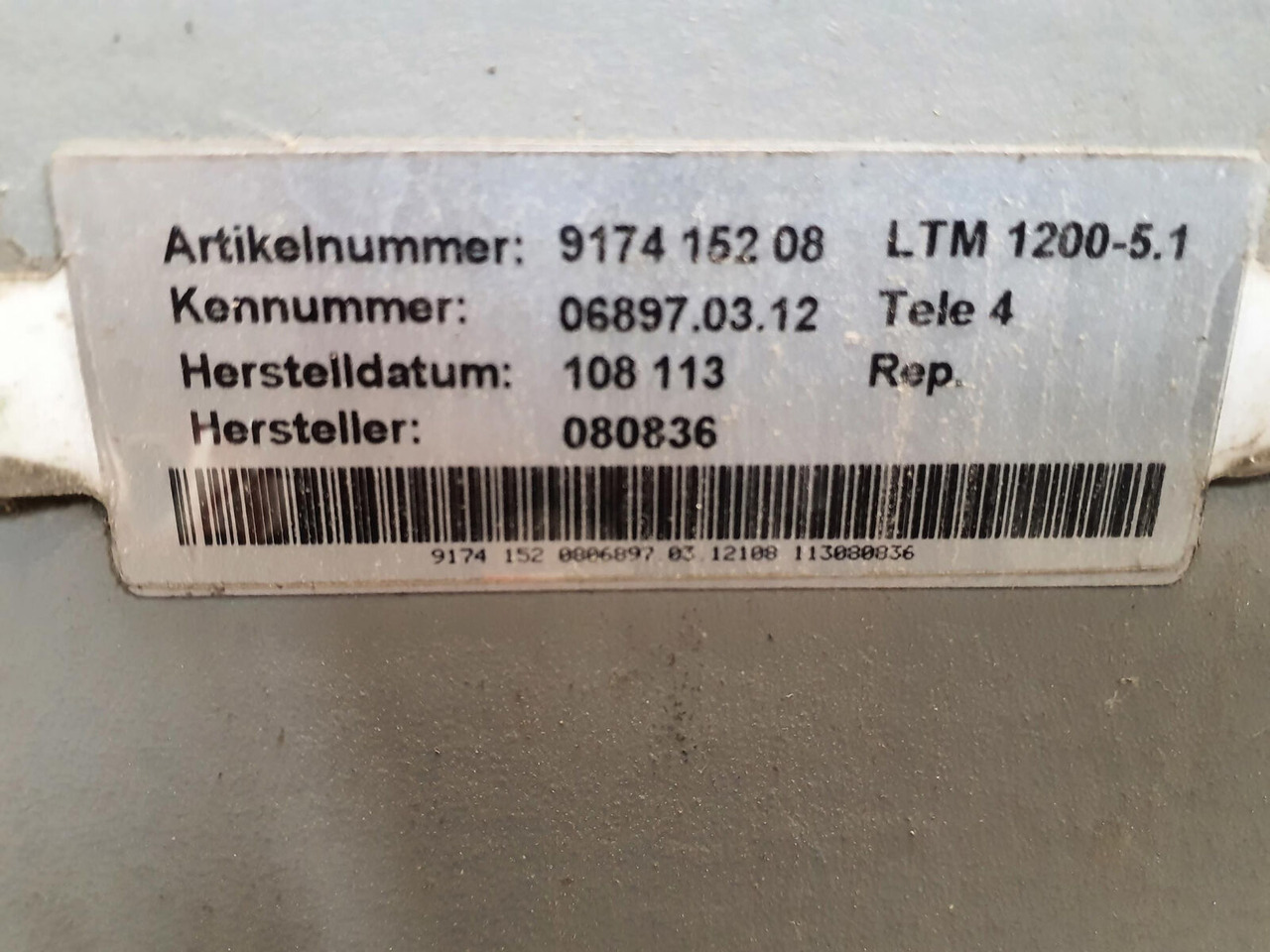 Liebherr LTM 1200-5.1 Telescopic section 4 - Ausleger für All-Terrain Kran: das Bild 5 Liebherr LTM 1200-5.1 Telescopic section 4 - Ausleger für All-Terrain Kran: das Bild 5