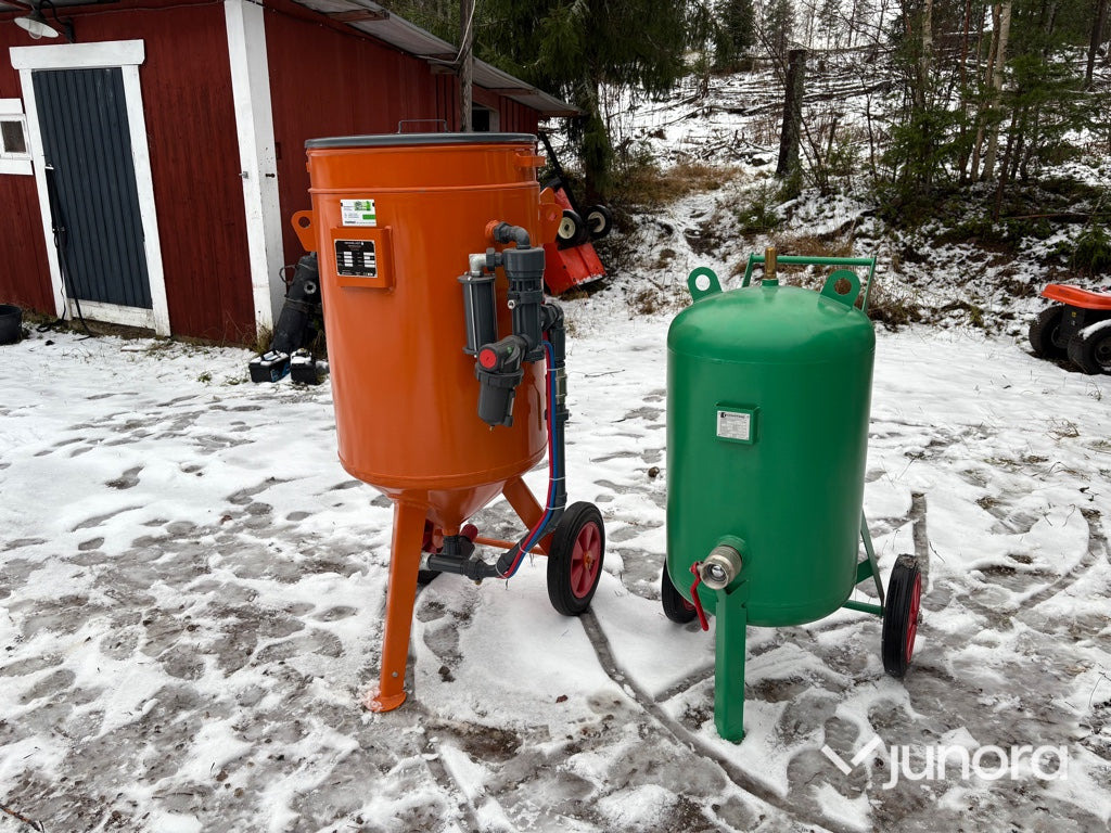 Blästerklocka - med tryckluftsbehållare - Luftkompressor: das Bild 1 Blästerklocka - med tryckluftsbehållare - Luftkompressor: das Bild 1