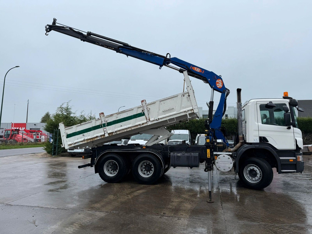 Scania PRT 380. 6x4. Kipper + Kran PM 16 Funk. Klima. - Kipper, Autokran: das Bild 4 Scania PRT 380. 6x4. Kipper + Kran PM 16 Funk. Klima. - Kipper, Autokran: das Bild 4
