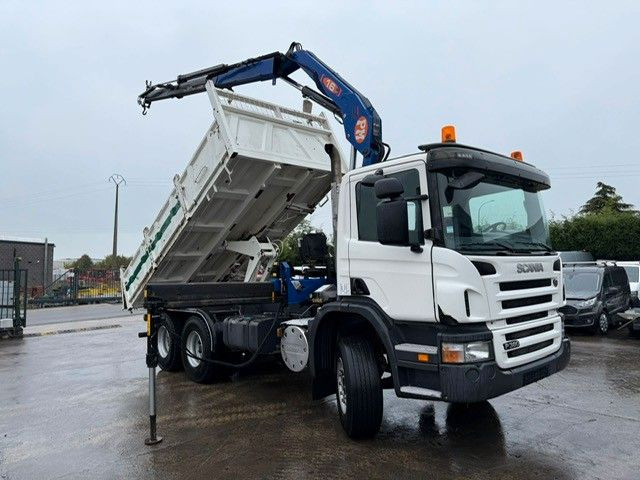 Scania PRT 380. 6x4. Kipper + Kran PM 16 Funk. Klima. - Kipper, Autokran: das Bild 2 Scania PRT 380. 6x4. Kipper + Kran PM 16 Funk. Klima. - Kipper, Autokran: das Bild 2