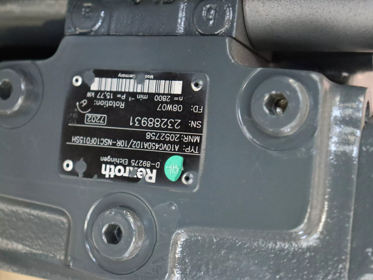 REXROTH A10VG45DA1D2/10R-NSC10F015SH - Hydraulikpumpe für Flurförderzeug: das Bild 4 REXROTH A10VG45DA1D2/10R-NSC10F015SH - Hydraulikpumpe für Flurförderzeug: das Bild 4