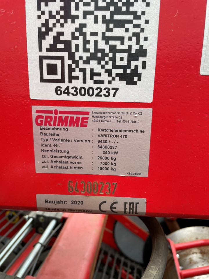 Grimme VARITRON 470 - Erntemaschine: das Bild 2 Grimme VARITRON 470 - Erntemaschine: das Bild 2