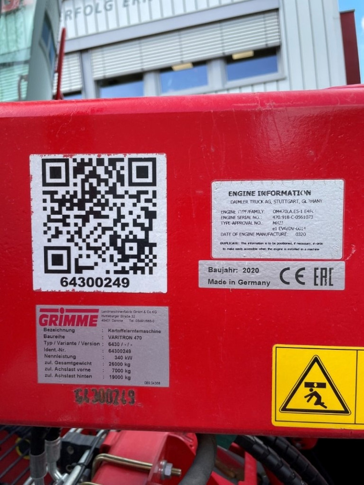 Grimme VARITRON 470 MS FKEV - Erntemaschine: das Bild 2 Grimme VARITRON 470 MS FKEV - Erntemaschine: das Bild 2