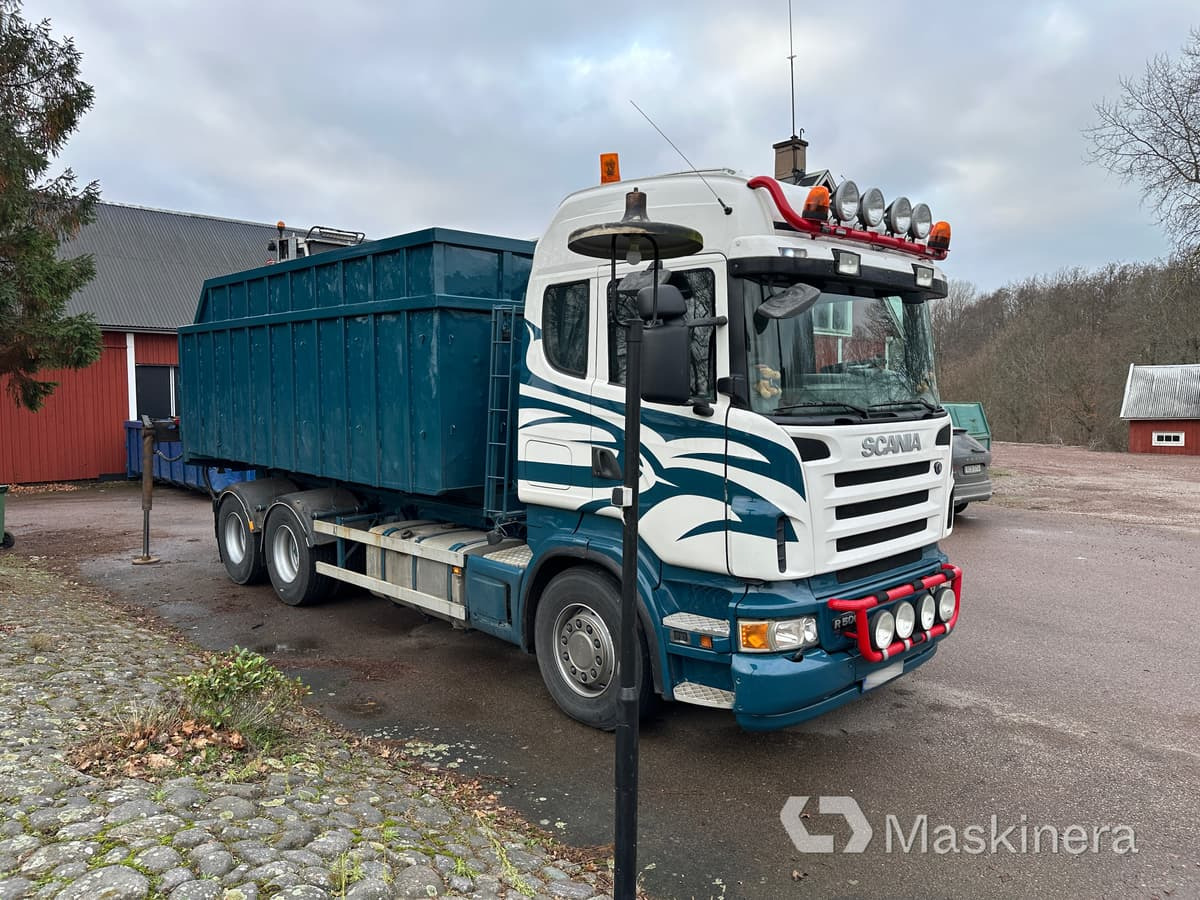 SCANIA R500LB6X4HHA Lastväxlare Scania R500 med FTG V10CX kran - Abrollkipper: das Bild 3 SCANIA R500LB6X4HHA Lastväxlare Scania R500 med FTG V10CX kran - Abrollkipper: das Bild 3