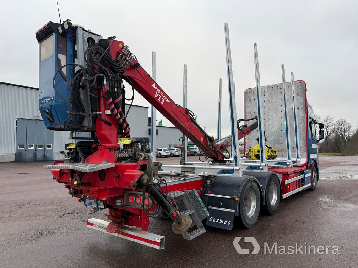 Timmerbil Scania R650B 6X4 - Holztransporter, Autokran: das Bild 5 Timmerbil Scania R650B 6X4 - Holztransporter, Autokran: das Bild 5