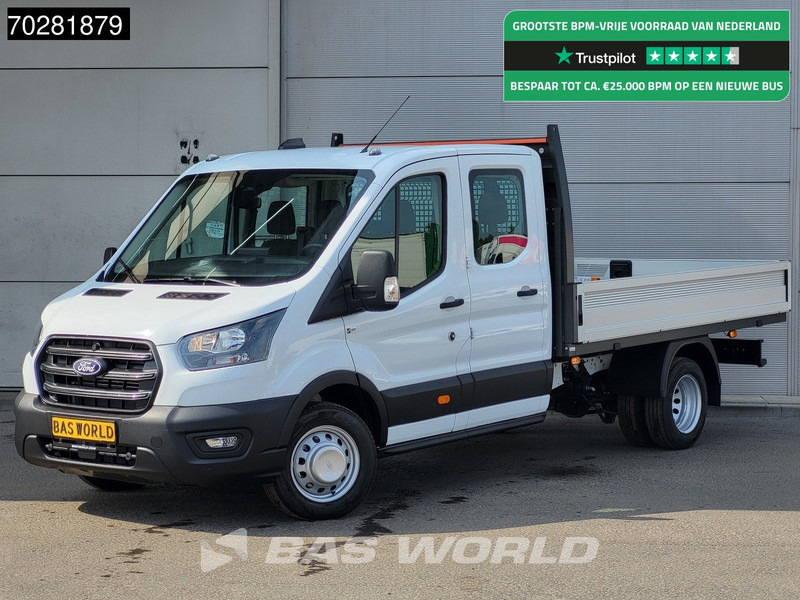 Ford Transit 170pk Automaat Dubbel Cabine 3500kg Trekhaak Open Laadbak Pritsche SYNC4 scherm CarPlay Camera Airco Trekhaak Cruise control - Pritsche Transporter: das Bild 1 Ford Transit 170pk Automaat Dubbel Cabine 3500kg Trekhaak Open Laadbak Pritsche SYNC4 scherm CarPlay Camera Airco Trekhaak Cruise control - Pritsche Transporter: das Bild 1