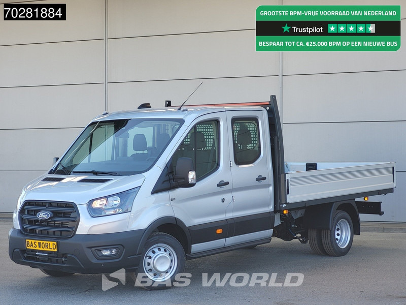 Ford Transit 170pk Automaat Dubbel Cabine 3500kg Trekhaak Open Laadbak Pritsche SYNC4 scherm CarPlay Camera Airco Trekhaak Cruise control - Pritsche Transporter: das Bild 1 Ford Transit 170pk Automaat Dubbel Cabine 3500kg Trekhaak Open Laadbak Pritsche SYNC4 scherm CarPlay Camera Airco Trekhaak Cruise control - Pritsche Transporter: das Bild 1