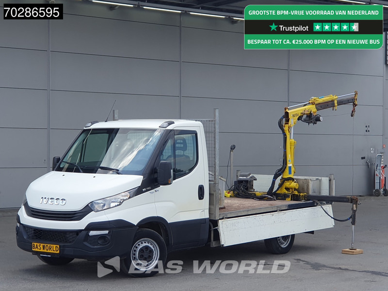 Iveco Daily 35S14 Kraanwagen Open Laadbak Hyva HA15 Euro6 3,5t Trekhaak Crane Kranwagen Kraan Pritsche Pickup Open Box Trekhaak - Pritsche Transporter: das Bild 1 Iveco Daily 35S14 Kraanwagen Open Laadbak Hyva HA15 Euro6 3,5t Trekhaak Crane Kranwagen Kraan Pritsche Pickup Open Box Trekhaak - Pritsche Transporter: das Bild 1