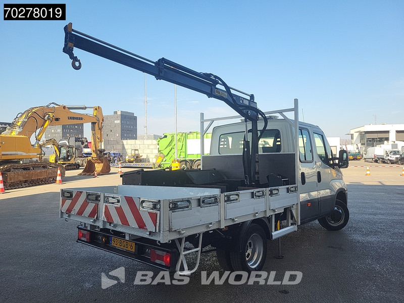 Pritsche Transporter Iveco Daily 50C17 3.0L Automaat DC Open laadbak Kraan Hiab 017T-2 Airco APK 10-2025 Pickup Crane Kraanwagen Pritsche Airco Dubbel cabine: das Bild 6