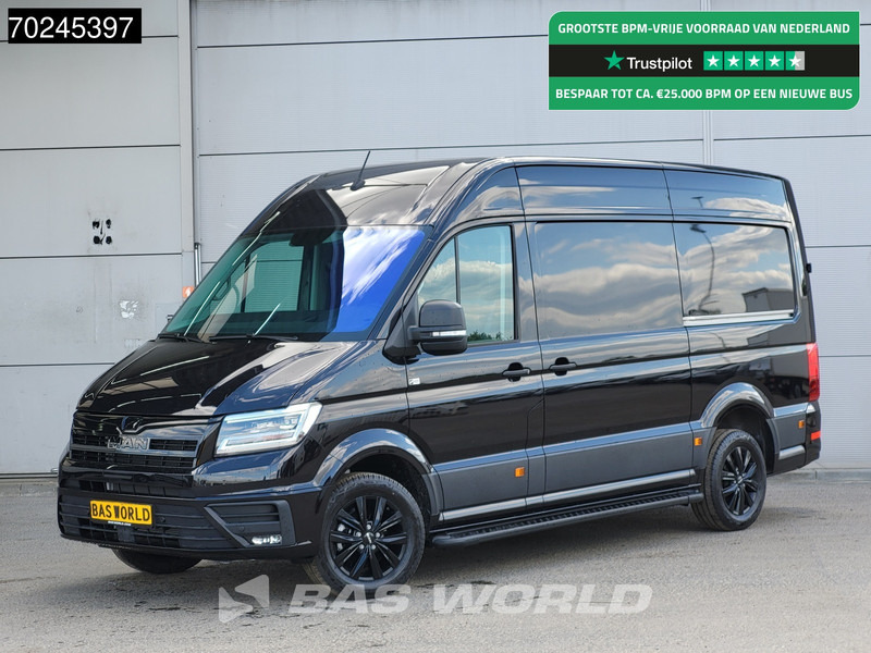 MAN TGE 3.180 Automaat Black Edition Dubbele Schuifdeur L3H3 Camera CarPlay LED Velgen L2H2 11m3 Airco Cruise control - Kastenwagen: das Bild 1 MAN TGE 3.180 Automaat Black Edition Dubbele Schuifdeur L3H3 Camera CarPlay LED Velgen L2H2 11m3 Airco Cruise control - Kastenwagen: das Bild 1