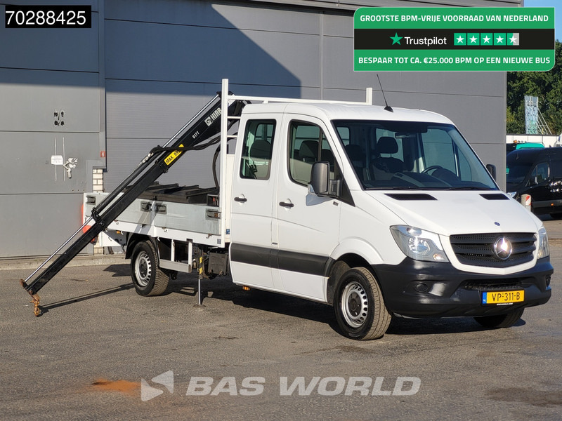 Mercedes-Benz Sprinter 310 CDI Euro6 Automaat Open laadbak Kraanwagen HIAB 017T-2 Navi Airco Euro6 Kraan Crane Kranwagen Pickup Pritsche Airco - Pritsche Transporter: das Bild 1 Mercedes-Benz Sprinter 310 CDI Euro6 Automaat Open laadbak Kraanwagen HIAB 017T-2 Navi Airco Euro6 Kraan Crane Kranwagen Pickup Pritsche Airco - Pritsche Transporter: das Bild 1