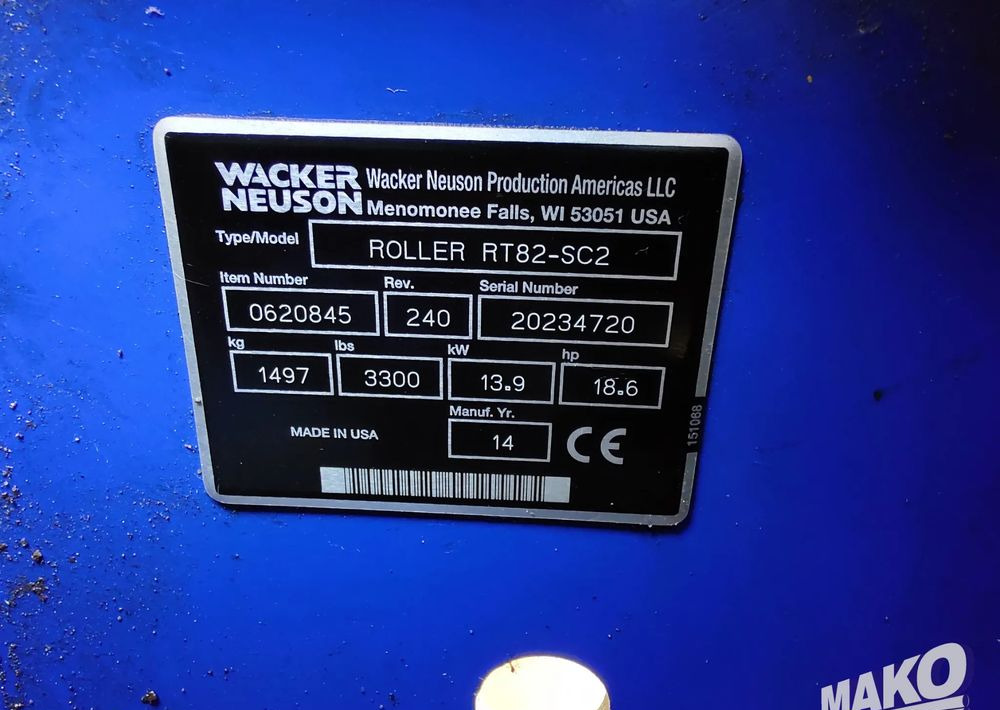 Walzen Wacker Neuson RT82-SC2: das Bild 6