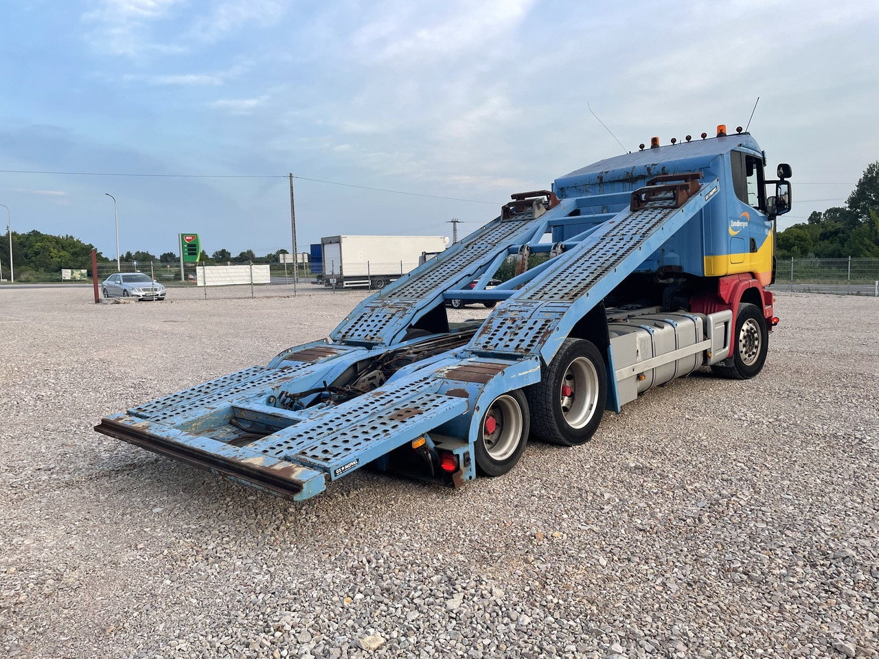 Autotransporter LKW Für die Beförderung von schwere Technik SCANIA 164 480 V8 GS MEPPEL: das Bild 8 Autotransporter LKW Für die Beförderung von schwere Technik SCANIA 164 480 V8 GS MEPPEL: das Bild 8