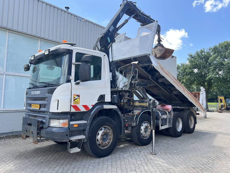 Scania P 400 8X4 KIPPER 2010 + HIAB Crane EURO 5 - Kipper, Autokran: das Bild 1 Scania P 400 8X4 KIPPER 2010 + HIAB Crane EURO 5 - Kipper, Autokran: das Bild 1