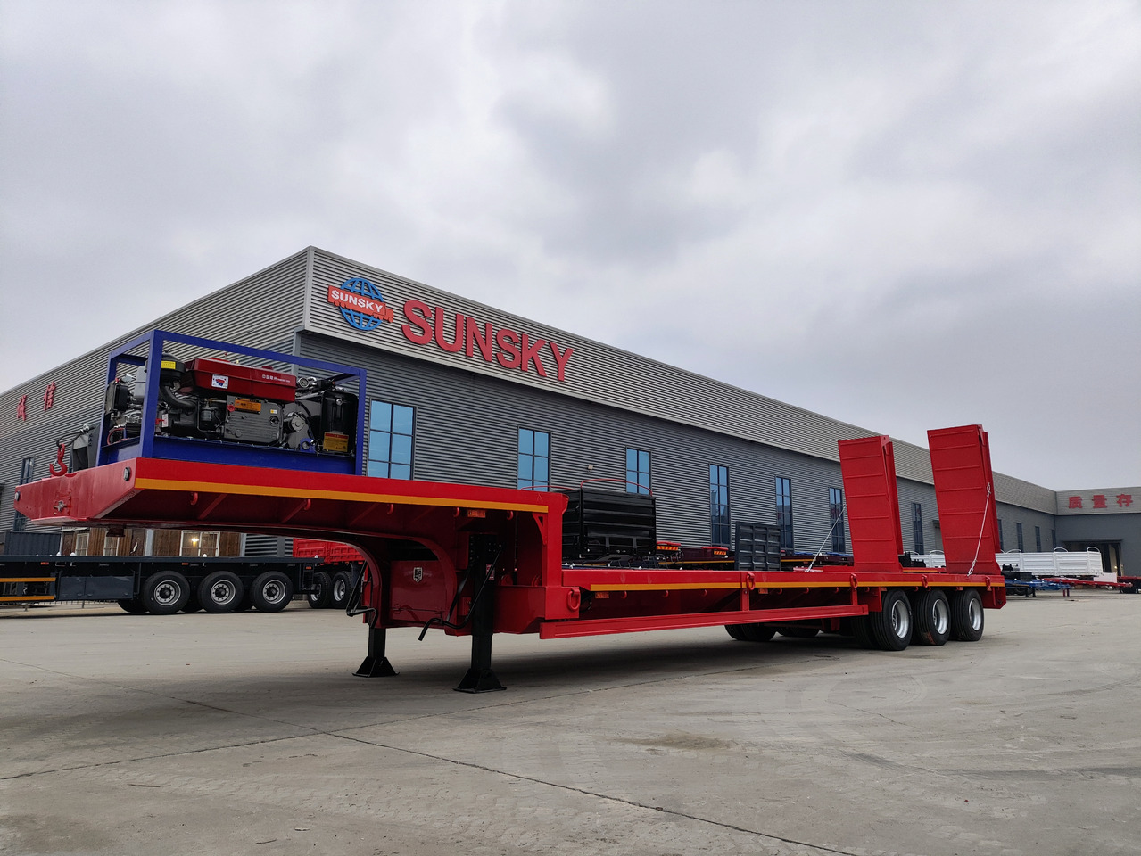 SUNSKY 30Ton lowbed trailer - Tieflader Auflieger: das Bild 4 SUNSKY 30Ton lowbed trailer - Tieflader Auflieger: das Bild 4