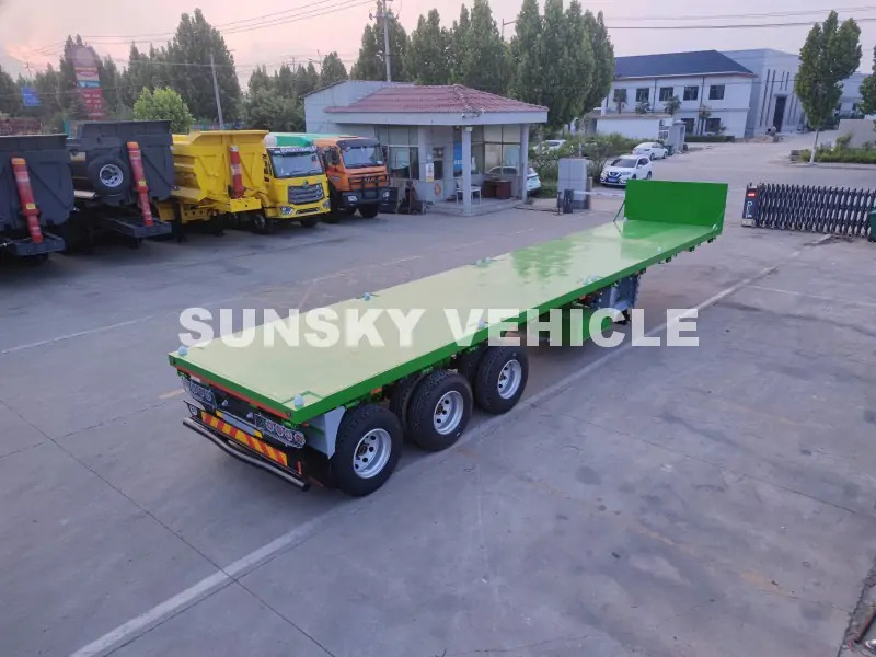 SUNSKY Flat Deck Trailer with henred type axles and suspension - Pritschenauflieger/ Plattformauflieger: das Bild 1 SUNSKY Flat Deck Trailer with henred type axles and suspension - Pritschenauflieger/ Plattformauflieger: das Bild 1