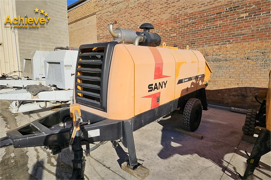 SANY 【ACHIEVE】TOP CONDITION!!! demo new low hours Sany Concrete Trailer Pump 2015 HBT6016C-5D - Stationäre Betonpumpe: das Bild 2 SANY 【ACHIEVE】TOP CONDITION!!! demo new low hours Sany Concrete Trailer Pump 2015 HBT6016C-5D - Stationäre Betonpumpe: das Bild 2