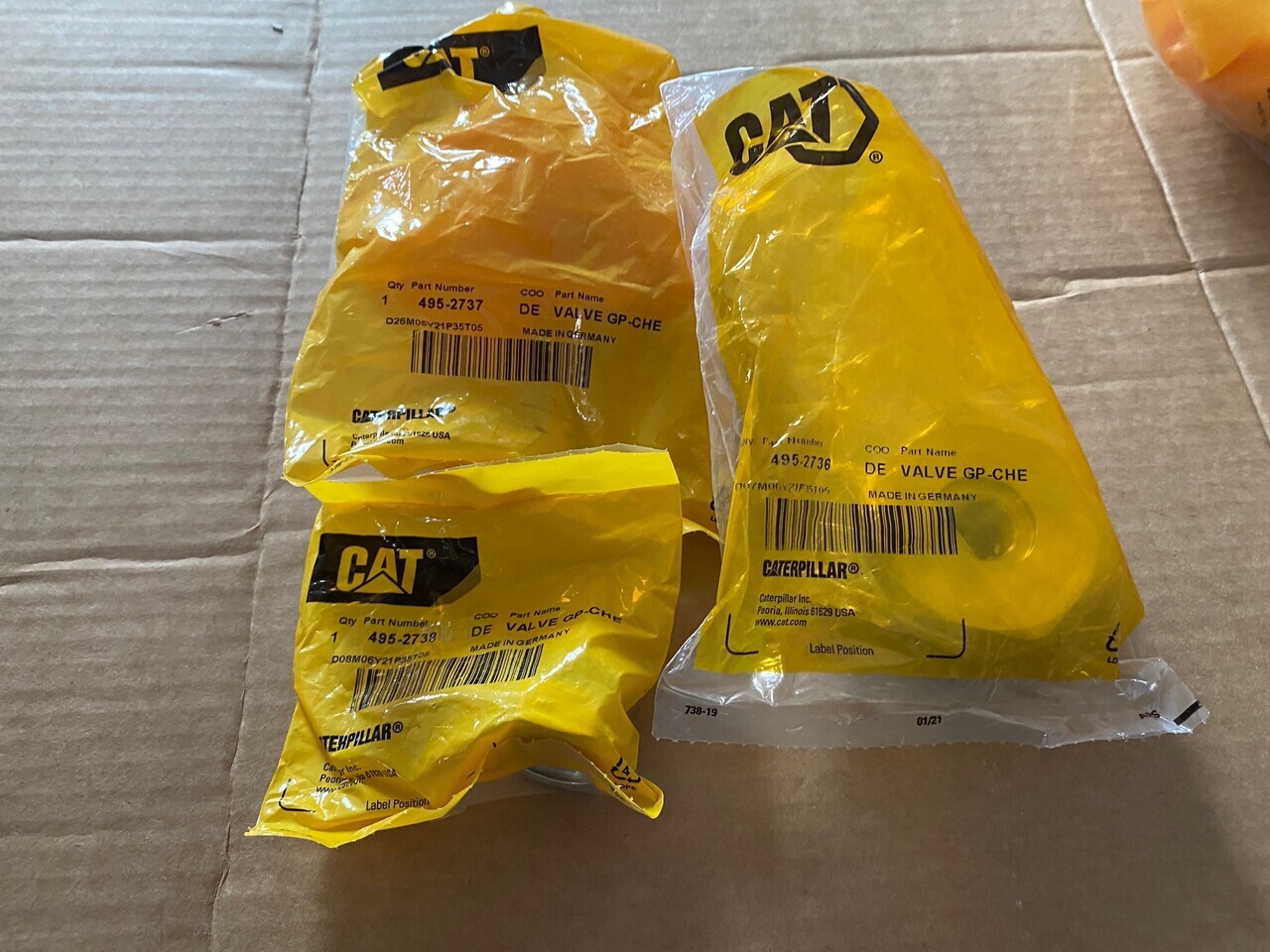 O&K Terex RH120E Cat 6030 RH340 6060 Valves 495-2736 495-2737 495-2738 - Ersatzteile: das Bild 1 O&K Terex RH120E Cat 6030 RH340 6060 Valves 495-2736 495-2737 495-2738 - Ersatzteile: das Bild 1