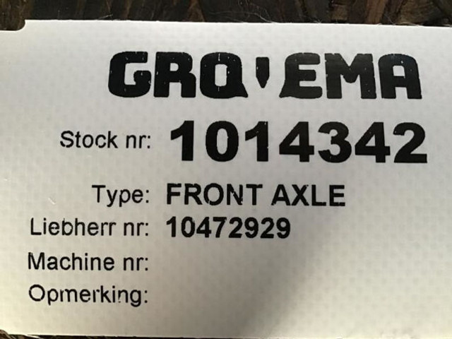 Liebherr Front Axle - Achse und Teile: das Bild 4 Liebherr Front Axle - Achse und Teile: das Bild 4