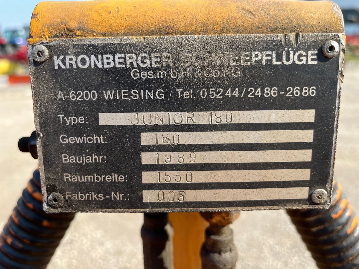 Kronberger Junior 180 - Schneepflug für Kommunal-/ Sonderfahrzeug: das Bild 5 Kronberger Junior 180 - Schneepflug für Kommunal-/ Sonderfahrzeug: das Bild 5