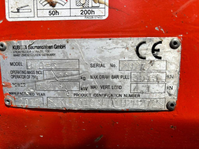Kubota U 10-3 G - Minibagger: das Bild 5 Kubota U 10-3 G - Minibagger: das Bild 5