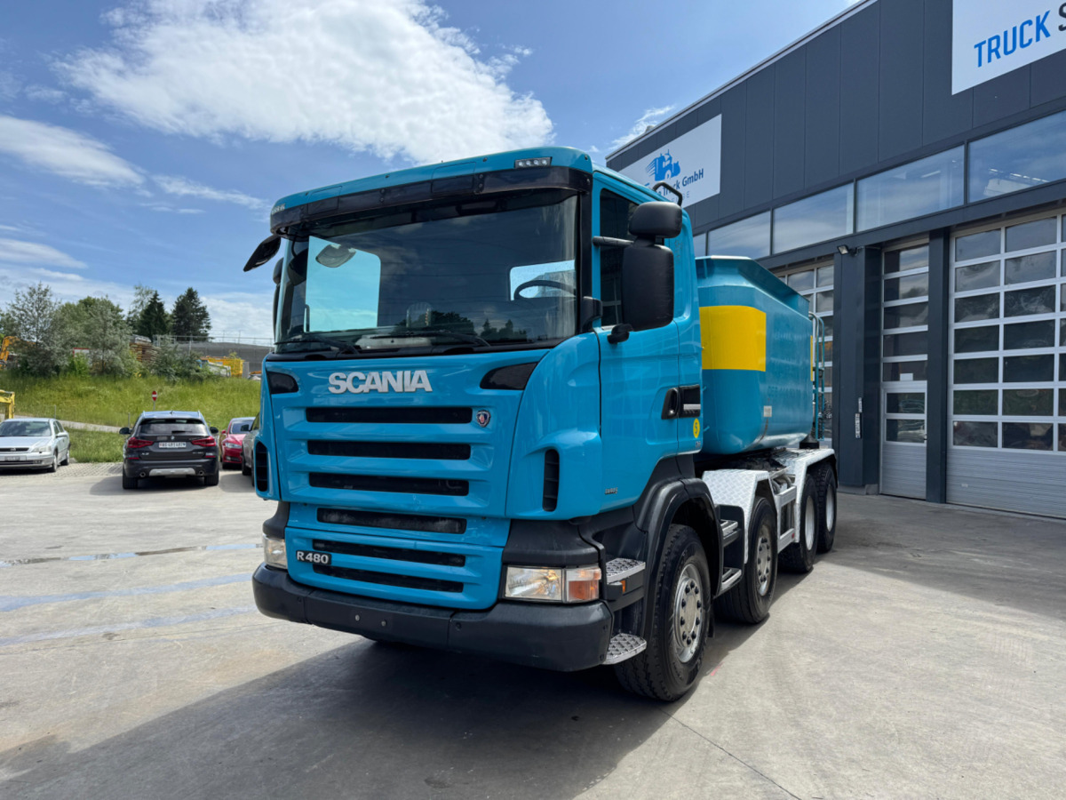 SCANIA R480 8x4 Moser 16m3 - Abrollkipper: das Bild 1 SCANIA R480 8x4 Moser 16m3 - Abrollkipper: das Bild 1