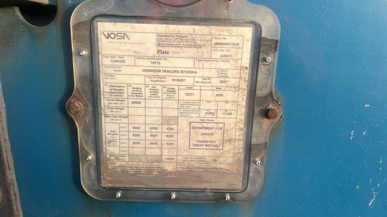 Anhänger DENNISON SKELETAL SLIDING: das Bild 12