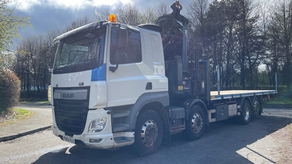 DAF CF 460 - Pritsche LKW, Autokran: das Bild 2 DAF CF 460 - Pritsche LKW, Autokran: das Bild 2