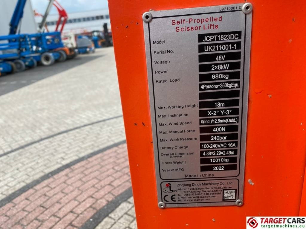 Scherenbühne Dingli JCPT1823DC Electric 4x4 Scissor Work Lift 1800cm: das Bild 10