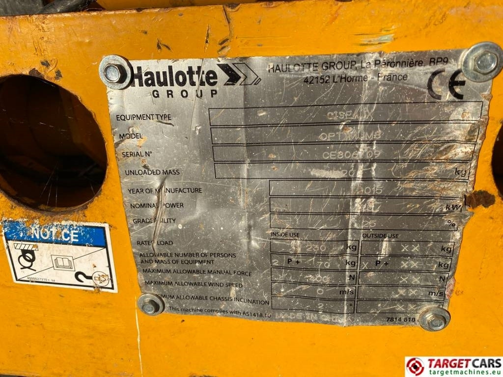 Gelenkarmbühne Haulotte Optimum 8 Electric Scissor Work Lift 777cm: das Bild 10