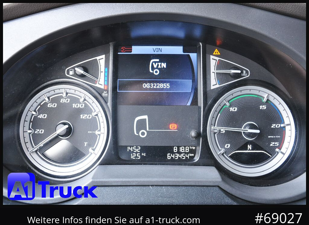 DAF XF 480 FAN Intarder LBW 2t. Lenkachse Steering - Containerwagen/ Wechselfahrgestell LKW: das Bild 4 DAF XF 480 FAN Intarder LBW 2t. Lenkachse Steering - Containerwagen/ Wechselfahrgestell LKW: das Bild 4