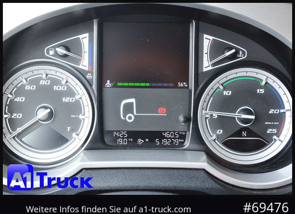 Containerwagen/ Wechselfahrgestell LKW DAF XF 480 FAN Intarder, Lenkachse,: das Bild 6