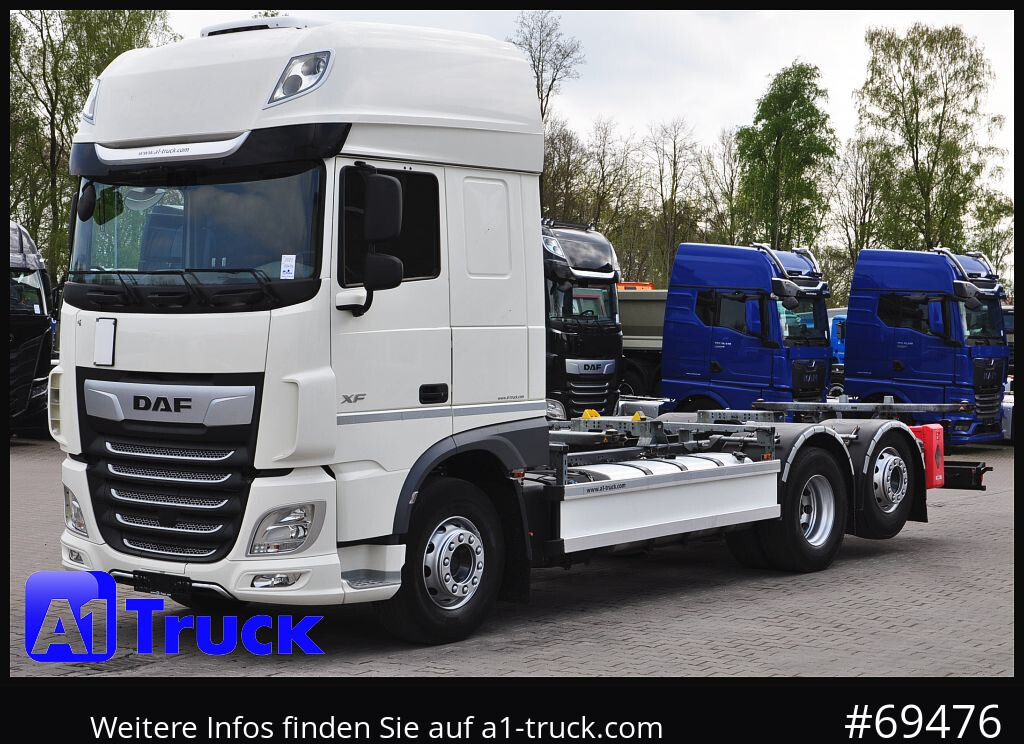 Containerwagen/ Wechselfahrgestell LKW DAF XF 480 FAN Intarder, Lenkachse,: das Bild 13