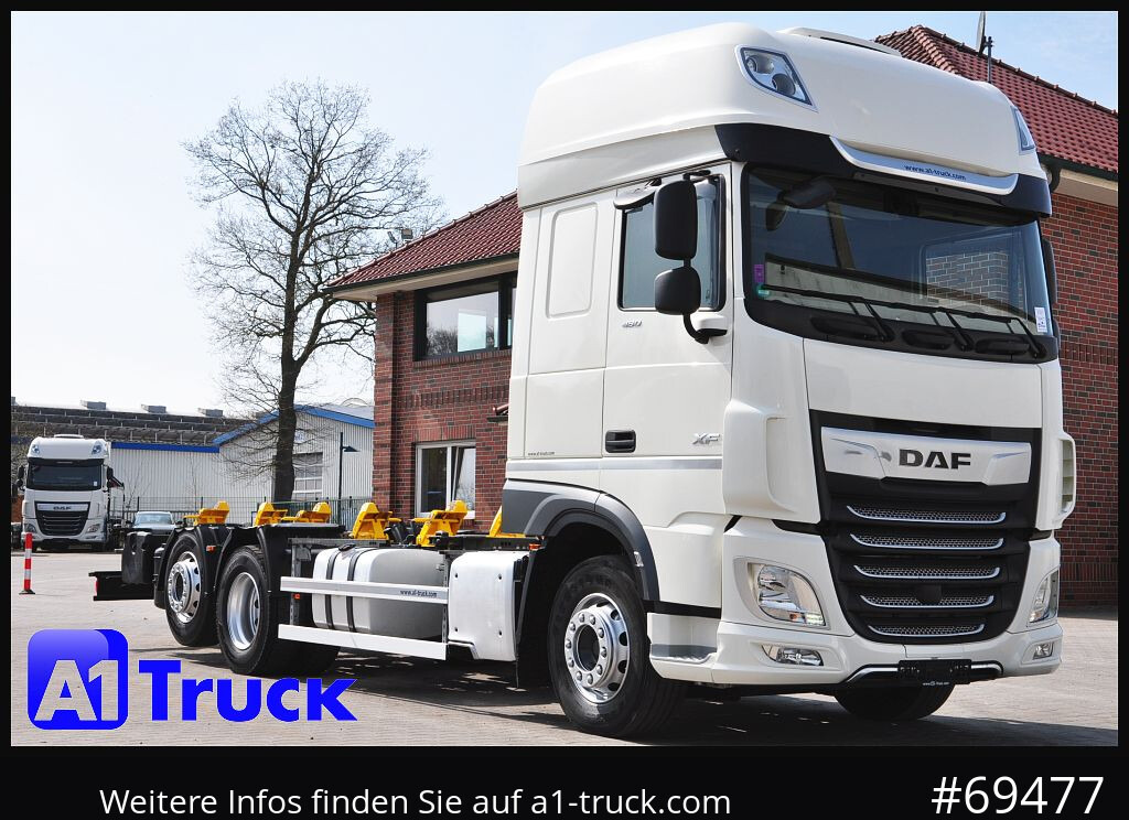 DAF XF 480 Intarder, Multiwechsler 2x AHK - Containerwagen/ Wechselfahrgestell LKW: das Bild 1 DAF XF 480 Intarder, Multiwechsler 2x AHK - Containerwagen/ Wechselfahrgestell LKW: das Bild 1