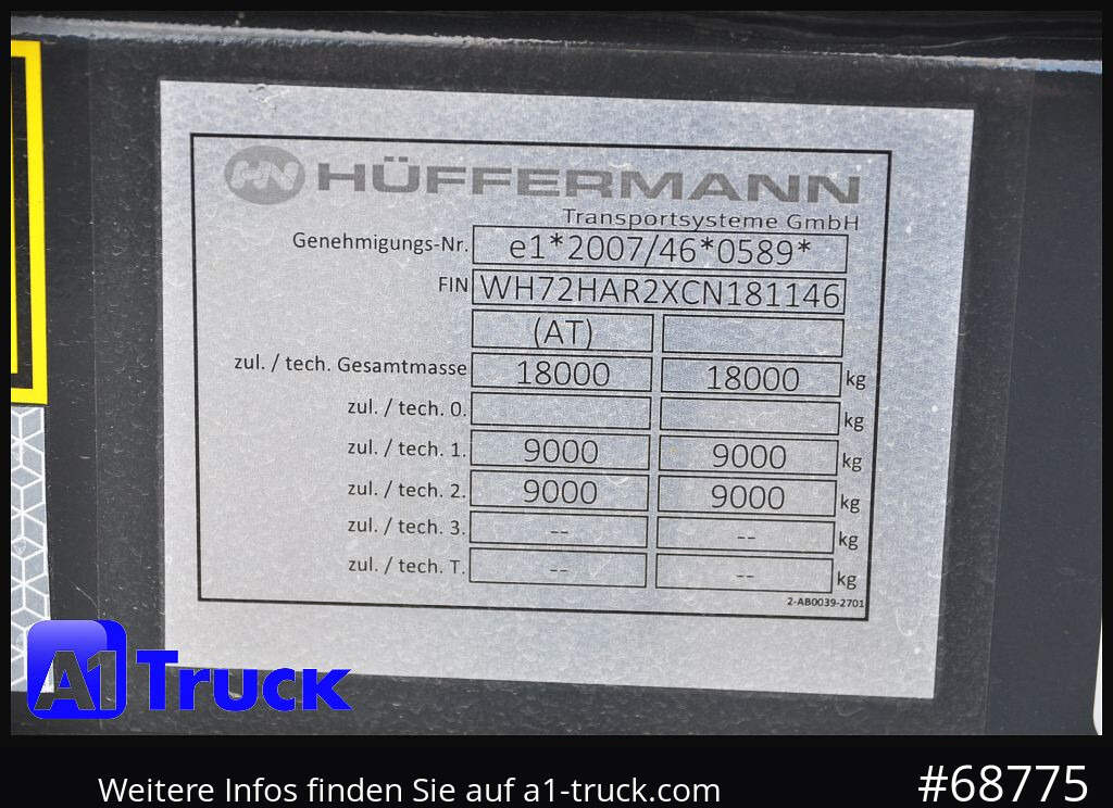HUEFFERMANN HAR 1870, NEU Sofort 2x - Abrollanhänger/ Absetzanhänger: das Bild 4 HUEFFERMANN HAR 1870, NEU Sofort 2x - Abrollanhänger/ Absetzanhänger: das Bild 4