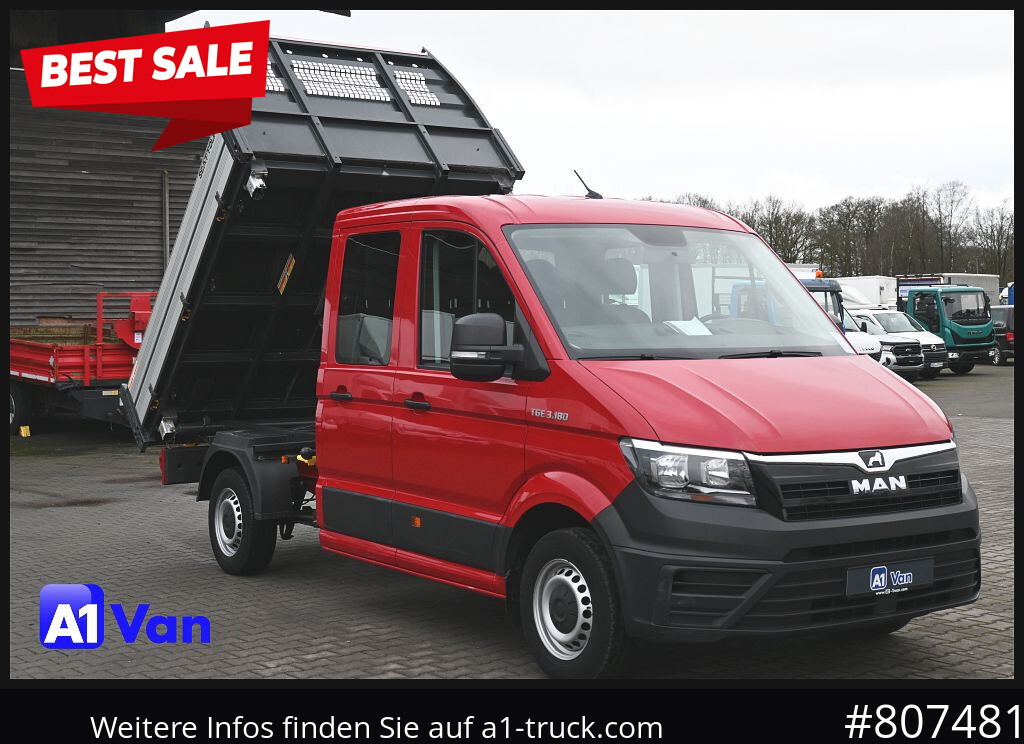 MAN TGE 3.180 Doka Kipper,Klima, AHK, Tüv Neu - LKW: das Bild 1 MAN TGE 3.180 Doka Kipper,Klima, AHK, Tüv Neu - LKW: das Bild 1